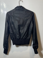 Load image into Gallery viewer, Apollo Womens Black Long Sleeve Flap Pockets Full Zip Bomber Jacket Size Medium
