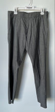 Load image into Gallery viewer, Boss Hugo Boss Mens Gray Black Striped Flat Front Dress Pants Size No Size
