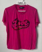 Load image into Gallery viewer, Desigual Womens Pink Graphic Print Crew Neck Short Sleeve Pullover T-Shirt Sz XL
