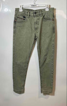 Load image into Gallery viewer, Diesel Mens Green Light Wash Pockets Denim Skinny Leg Jeans Size 30x32
