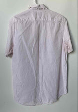 Load image into Gallery viewer, Michael Kors Mens White Red Geometric Cotton Short Sleeve Button-Up Shirt Size M
