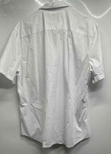 Load image into Gallery viewer, Calvin Klein Mens White Short Sleeve Slim Fit Collared Button-Up Shirt Size XL
