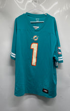 Load image into Gallery viewer, NFL Team Apparel Mens Green Miami Dolphins Tua Tagovailoa #1 Jersey Size 2XL
