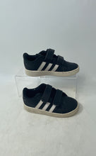 Load image into Gallery viewer, Adidas Kids Grand Court EF0117 Black White Lace-Up Sneakers Shoes Size 10
