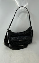 Load image into Gallery viewer, Kendall + Kylie Womens Black Quilted Pockets Detachable Strap Shoulder Handbag
