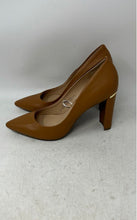 Load image into Gallery viewer, Marc New York Womens Brown Pointed Toe Slip-On Block Pump Heels Size 8.5M

