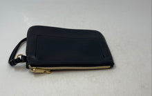 Load image into Gallery viewer, Calvin Klein Womens Black Leather Card Slots Detachable Strap Wristlet Wallet
