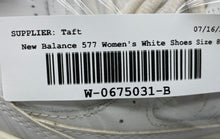 Load image into Gallery viewer, New Balance Womens 577 WW577WT White Leather Lace-Up Running Shoes Size 8 B
