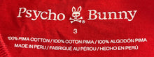 Load image into Gallery viewer, Psycho Bunny Mens Red Cotton Short Sleeve Crew Neck Pullover T-Shirt Size 3
