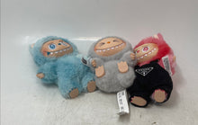 Load image into Gallery viewer, Lot Of 3 Replica Pop Mart The Monster Stuffed Animals Labubu Plush Toys Keychain

