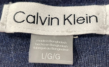 Load image into Gallery viewer, Calvin Klein Womens Blue Short Sleeve Hooded Drawstring Mini Dress Size Large
