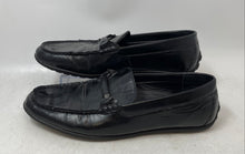 Load image into Gallery viewer, Perry Ellis Portfolio Mens Black Leather Round Toe Slip-On Loafer Shoes Size 9
