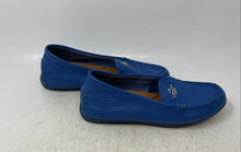 Load image into Gallery viewer, Coach Womens Marley Blue Leather Round Toe Slip-On Flat Loafer Shoes Size 6
