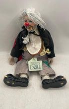 Load image into Gallery viewer, Vintage Dynasty Doll Collection Cigar Smoking Clyde Hobo Clown Porcelain Doll
