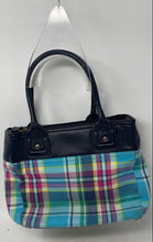 Load image into Gallery viewer, Tommy Hilfiger Womens Multicolor Plaid Double Handle Shoulder Bag

