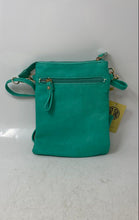 Load image into Gallery viewer, JCH Collection Los Angeles Womens Mint Teal Multi-Zipper Crossbody Bag With Tags

