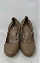 Load image into Gallery viewer, Vince Camuto Womens Elmay Beige Round Toe Slip-On Wedge Pump Heels Size 7M

