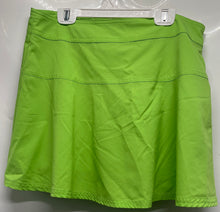 Load image into Gallery viewer, Chaps Sport Womens Green Flat Front Elastic Waist Side Zip A-Line Skirt Size 6
