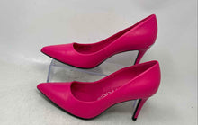 Load image into Gallery viewer, Calvin Klein Womens Gayle Pink Leather Pointed Toe Slip-On Pump Heels Size 7.5
