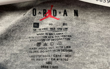Load image into Gallery viewer, Jordan Unisex Kids Gray Short Sleeve Crew Neck Graphic T-Shirt Size XL 13-15 Yrs

