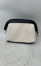 Load image into Gallery viewer, Diptyque Paris Womens White Black Pebbled Leather Zipper Cosmetic Makeup Bag
