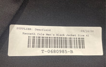 Load image into Gallery viewer, Kenneth Cole Mens Black Long Sleeve Three-Button Blazer Jacket Size 42
