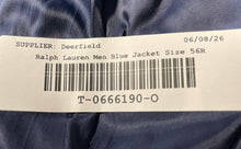 Load image into Gallery viewer, Lauren Ralph Lauren Mens Blue Wool Notch Lapel Two-Button Blazer Jacket Size 56R
