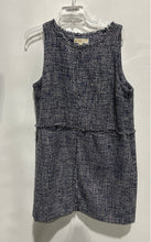 Load image into Gallery viewer, Michael Kors Womens Blue White Round Neck Sleeveless Shift Dress Size 16
