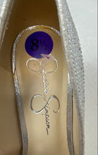 Load image into Gallery viewer, Jessica Simpson Womens Lindiza Silver Pointed Toe Stiletto Pump Heels Size 8.5M
