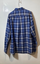 Load image into Gallery viewer, Tommy Hilfiger Mens Blue Plaid Print Cotton Long Sleeve Button-Up Shirt Size XL
