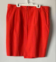 Load image into Gallery viewer, Banana Republic Womens Orange Back Zip Crossover Straight &amp; Pencil Skirt Size 12
