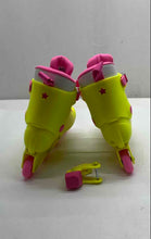Load image into Gallery viewer, Impala Barbie Unisex Pink Yellow Lace-Up Inline Skates Size W12 M9
