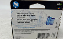 Load image into Gallery viewer, HP 63XL Tri Color High Yield Inkjet Printer Original Ink Cartridge Sealed
