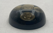 Load image into Gallery viewer, Resin Souvenir Paperweight Piece Containing Several Embedded Ecuadorian Coins

