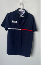 Load image into Gallery viewer, Tommy Hilfiger Mens Blue Cotton Short Sleeve Custom Fit Polo Shirt Size M
