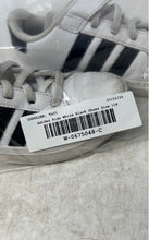 Load image into Gallery viewer, Adidas Kids Grand Court 2.0 White Black Hook And Loop Sneaker Shoes Size 11K
