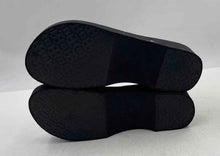 Load image into Gallery viewer, Authentic Tory Burch Womens Cutout Black Wedge Heel Flip-Flop Sandals Size 9
