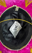 Load image into Gallery viewer, Salazar Yepez Womens Pink Gold Trimmed 24 Inch Sombrero Mexican Hat Size 7 1/4
