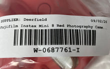 Load image into Gallery viewer, Fujifilm Instax Mini 8 Red 60mm Built-In Flash Instant Film Camera Not Tested
