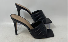 Load image into Gallery viewer, Aldo Womens Gennia Black Leather Backless High Heel Slide Sandals Size 9
