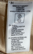 Load image into Gallery viewer, Forever 21 Womens Beige Laser Cut Back Zip Mini Skirt Size Medium
