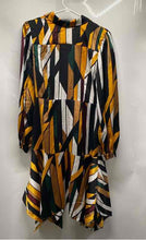 Load image into Gallery viewer, Karl Lagerfeld Womens Multicolor Geometric Print Long Sleeve Shirt Dress Size 4
