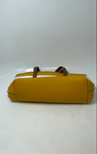 Load image into Gallery viewer, Michael Kors Womens Yellow White Brown Inner Pocket Double Strap Shoulder Bag
