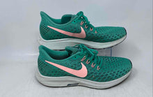 Load image into Gallery viewer, Nike Womens Air Zoom Pegasus 35 White Green Low Top Lace-Up Sneaker Shoes Size 8
