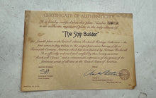 Load image into Gallery viewer, Knowles Norman Rockwell The Ship Builder Limited Edition Collector Plate
