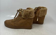 Load image into Gallery viewer, Guess Womens Dustyn Brown Suede Faux Fur Lace-Up Ankle Snow Boots Size 8 M
