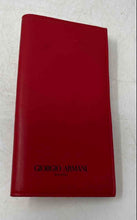 Load image into Gallery viewer, Giorgio Armani Womens Red Folding Trifold Makeup Brush Pouch Bag
