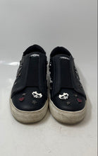 Load image into Gallery viewer, Karl Lagerfeld Paris Womens Caitie Black Low Top Slip-On Sneaker Shoes Size 9
