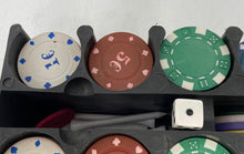 Load image into Gallery viewer, Texas Hold'em Poker Set Game 200 Chips Cards &amp; Dice Pre Owned No Graded
