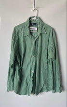 Load image into Gallery viewer, Ralph Lauren Mens Green Striped Custom Fit Collared Button-Up Shirt Size 2XL
